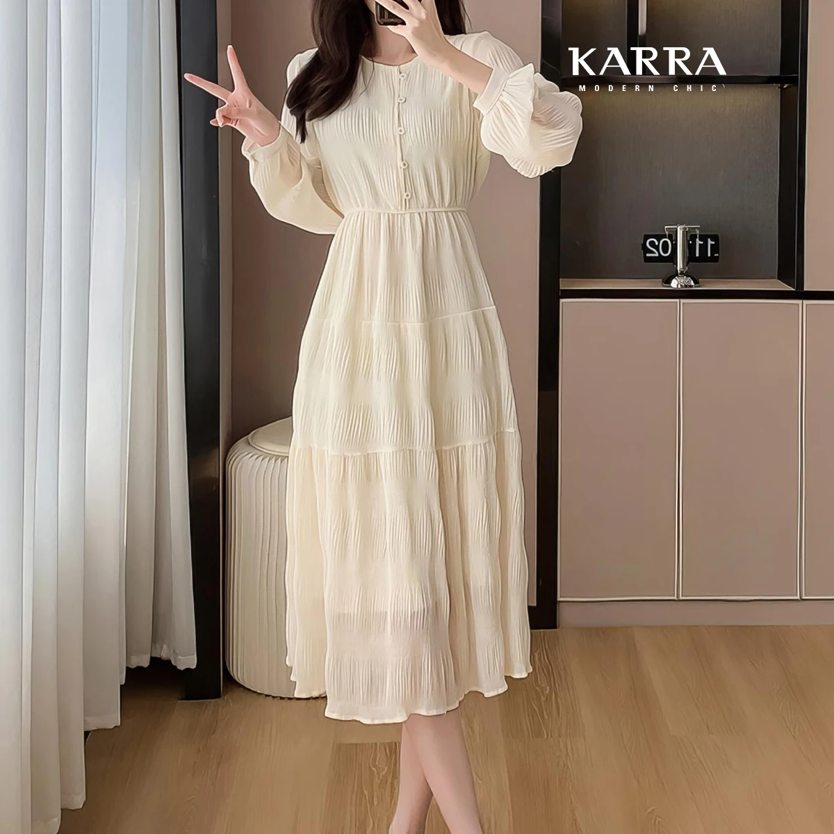 KARRA Darling Flare Long Pies_KB4SOP078C