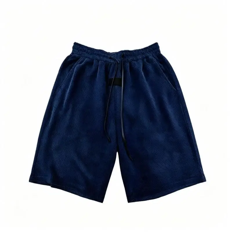 Sporty Loose Fit Short Pants Thin Summer Casual Black Wide Leg Five-Quarter Length for Men And Women