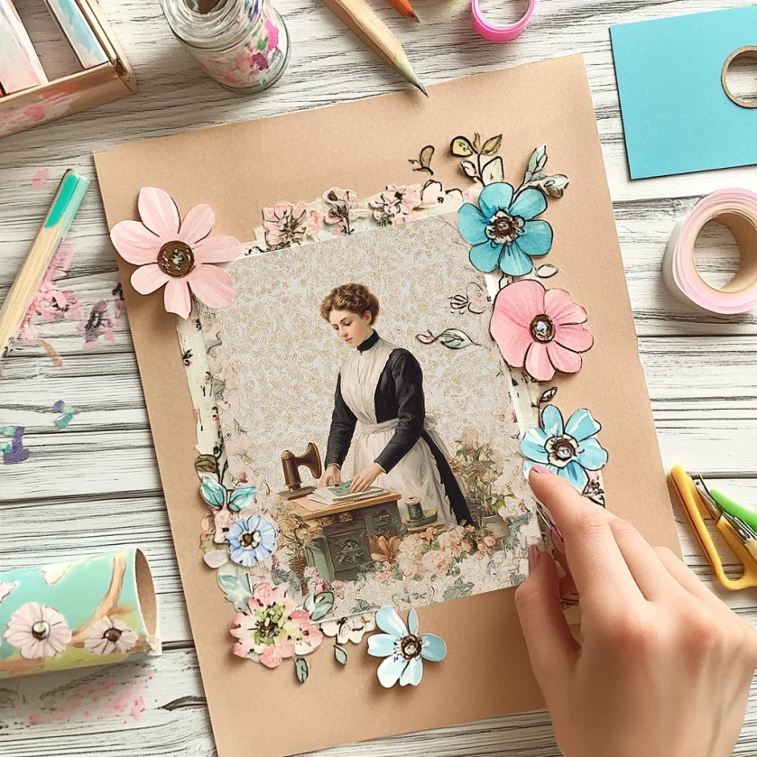 ชุดกระดาษสมุดภาพขนาด 6x6 นิ้ว (36 แผ่น): ลายกระต่ายน่ารัก/ลายหัวใจ สำหรับงานสมุดภาพ งานพับกระดาษ และการทำการ์ด DIY สำหรับเด็ก