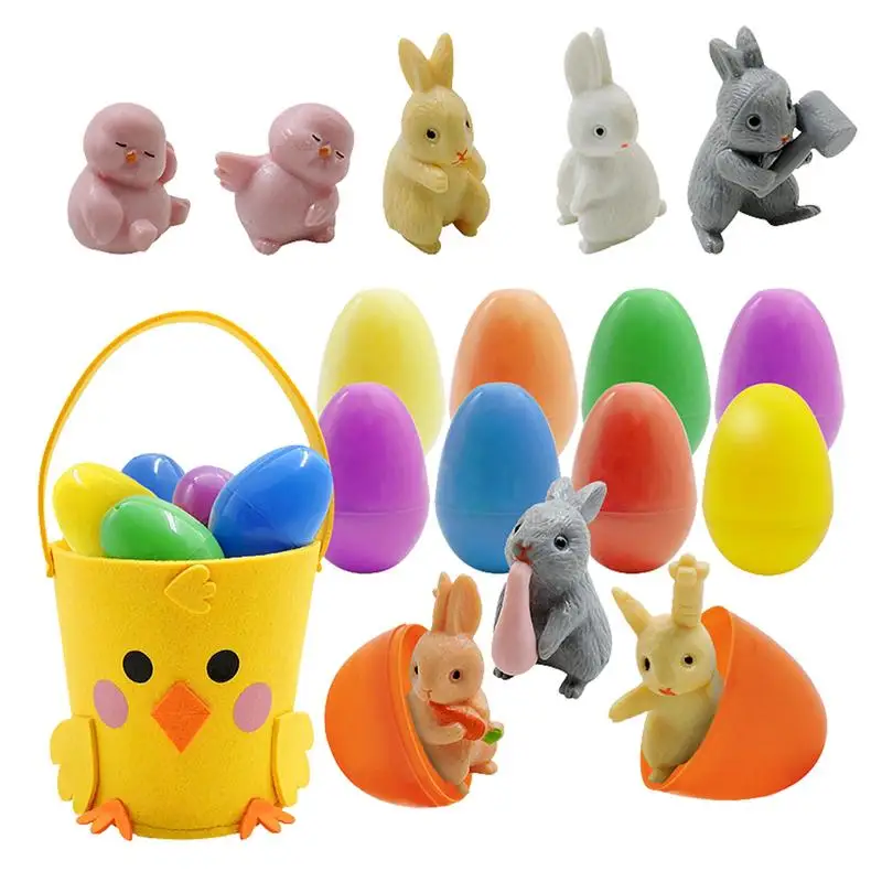 

Surprise Eggs Toys Filled Easter Eggs 8pcs Surprise Eggs Stuffed With Easter Bunny Toys Easter Party Favors For Kids Boys And