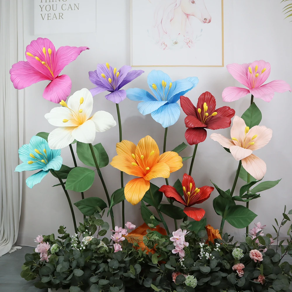 

Имитация большого градиента из полиэтиленовой пены, цветы османтуса, украшение для сада, уличные свадебные принадлежности, реквизит, декор, искусственные цветы