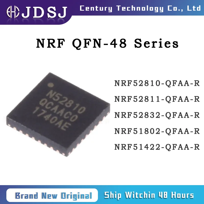 5PCS NRF52810-QFAA-R NRF52811 NRF52832 NRF51802 NRF51422 QFAA Brand New Original Chip