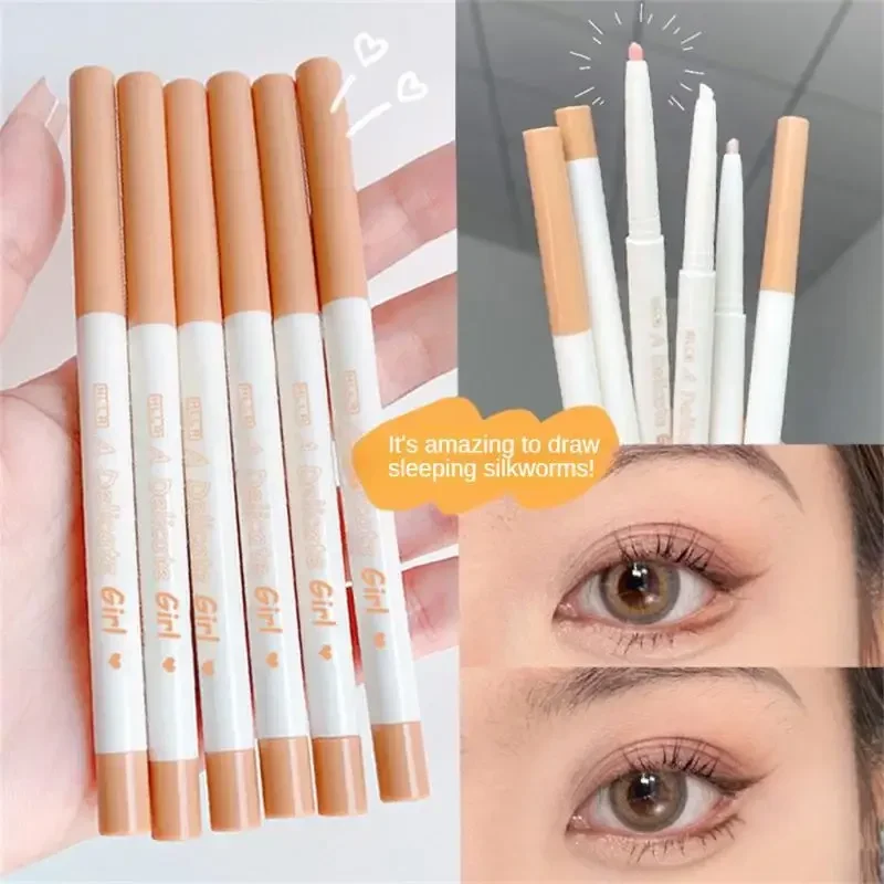 

Heallor Matte Lying Silkworm Pen Ultra Fine Natural Brightening Glitter Eye Shadow Pencil Shimmer Eyeliner Waterproof Korean Mak