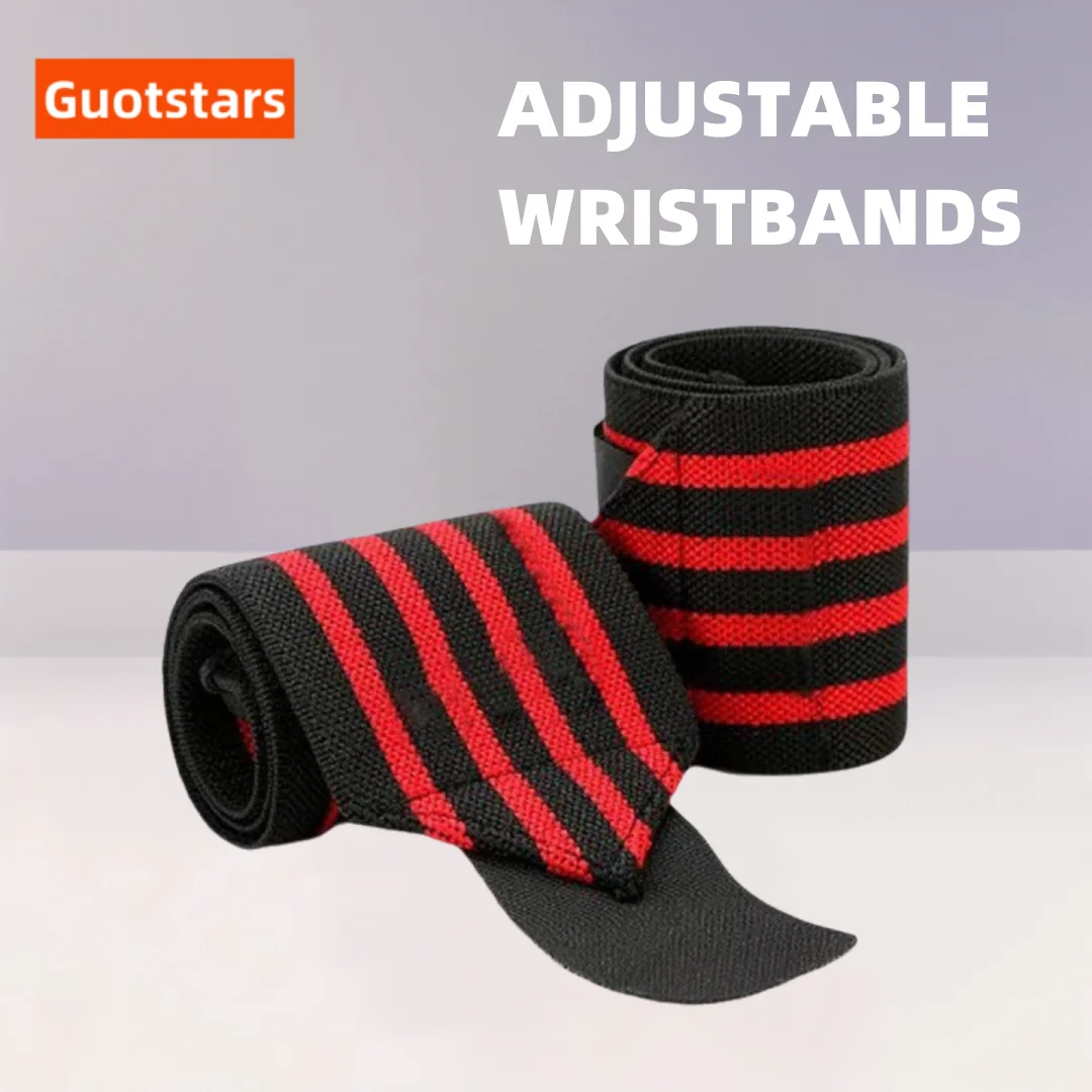 

Guoftstars 1 Pcs Adjustable Wrist Straps,For Weightlifting ,Gym Training Sports Wristbands , For Crossfit, Strength Training