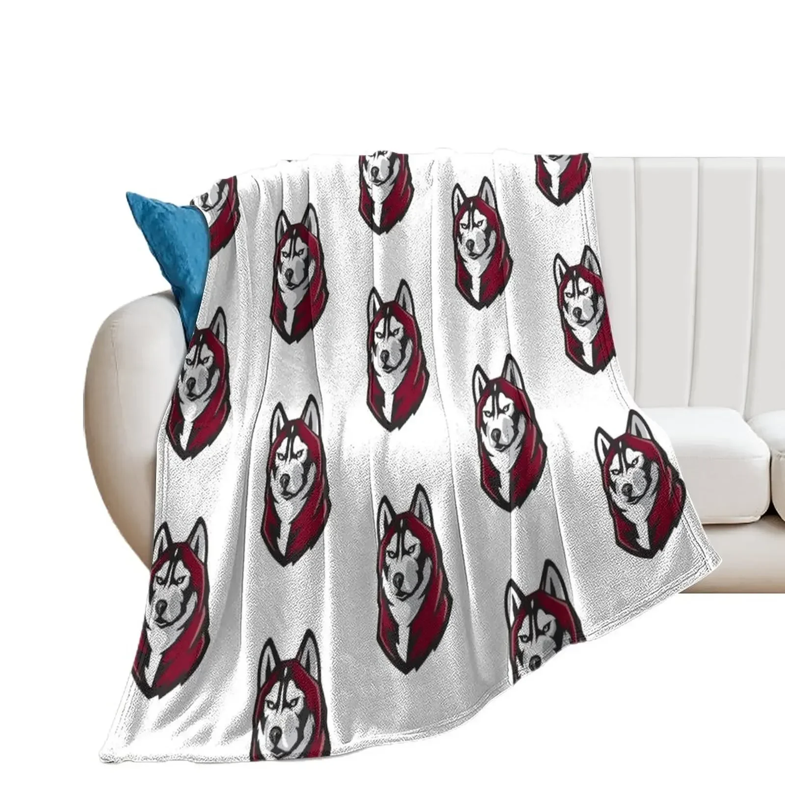 

Bloomsburg Husky Throw Blanket christmas gifts Blankets For Sofas Plaid on the sofa Warm Blankets