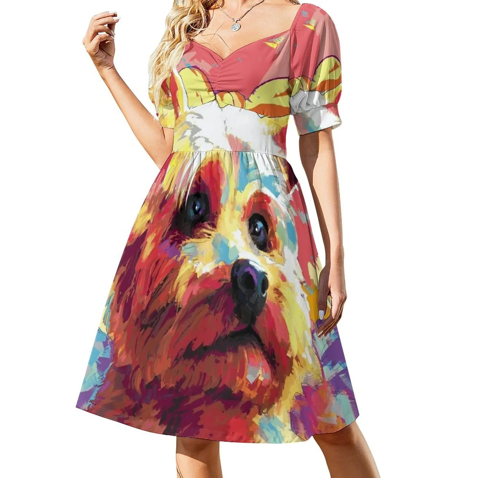 

Yorkshire Terrier Dog Dress wedding dresses for parties Woman's evening dress