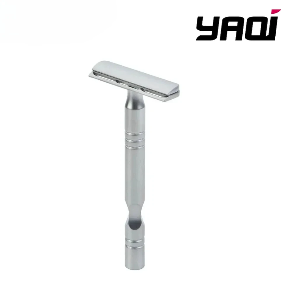 Razor YAQI Matte Chrome Color AC Blade Excalibur Single-edged Mens Shaving Safety Razor Collectibles Beard shaver view 2