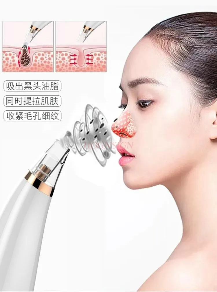 Electric blackhead suction instrument for removing acne, shrinking pores, and cleaning tools
