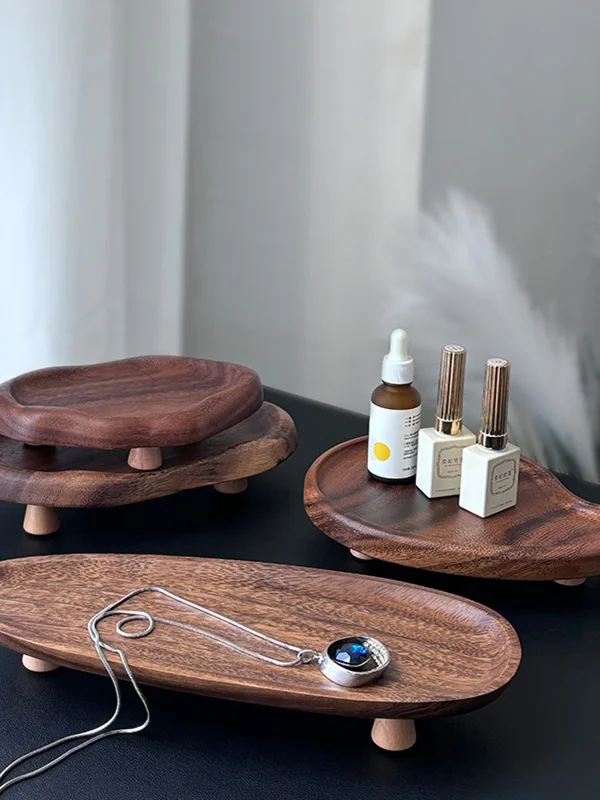 

Деревянный поднос с подставкой для хранения, для кофе, ресторана, дома, прихожей, в скандинавском стиле, для гостиной