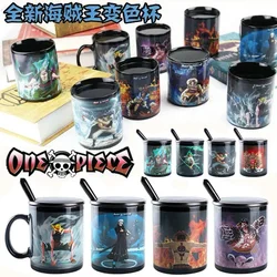 Creative Ceramics That Change Color When Heated By Water, Mug, One Piece, Luffy, Anime Peripherals, Coffee Cup