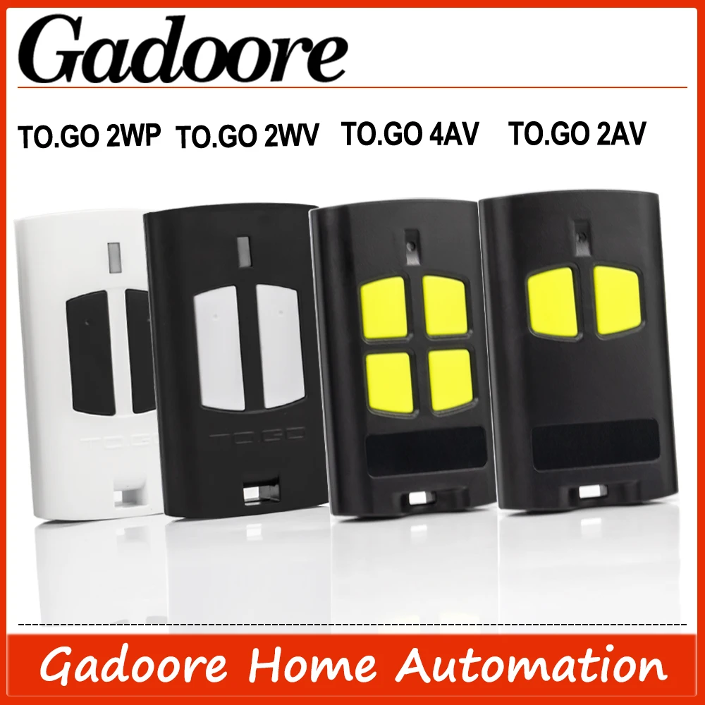 Gadoore TO.GO 2VA 4VA 2WV 2WP Garage Door Remote TO.GO 2VA TO.GO 4VA 433MHz Compatible with BENINCA TO.GO 2VA 4VA 2WV 2WP