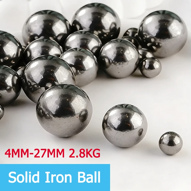 

Solid iron ball smooth circular un quenched iron ball diameter 4mm-27mm 2.8kg per bag used for welding hardware accessories