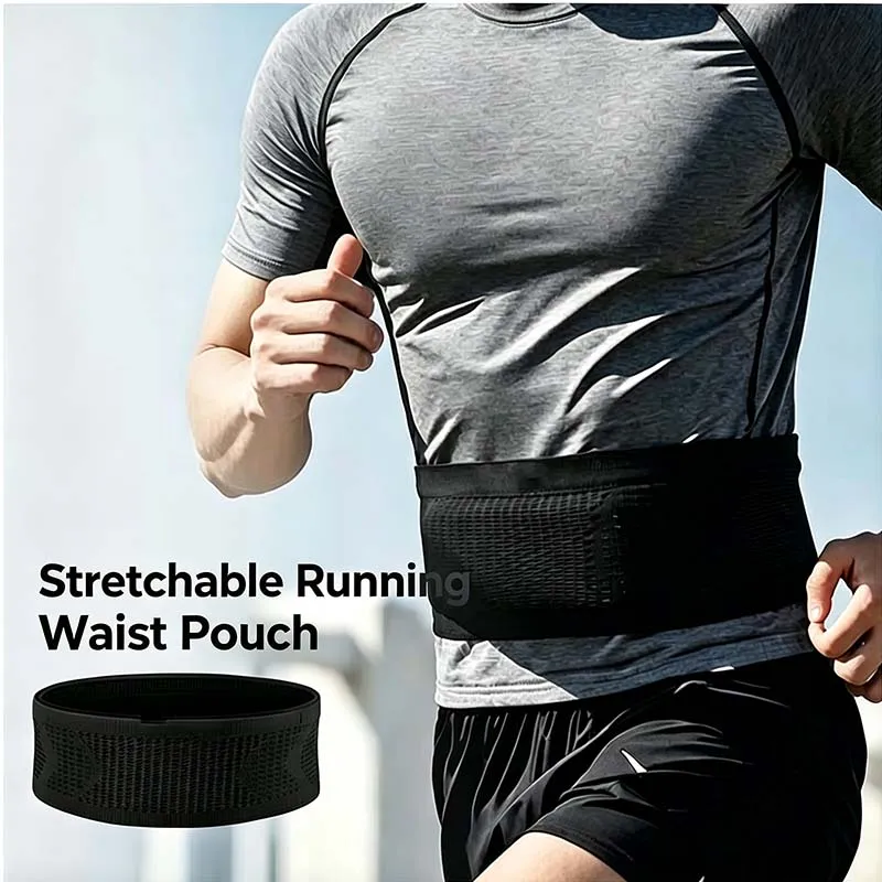 Running Waist Bag Invisible Anti‑theft Slim Breathable Phone Pouch for Men Women Marathon Cycling Sports Fanny Pack