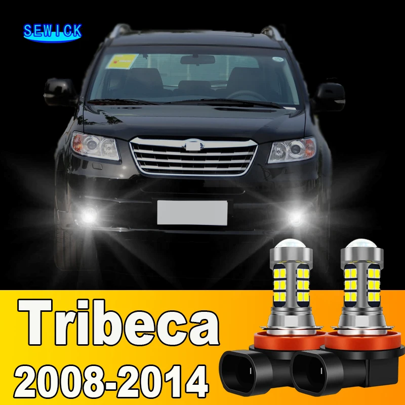 

2pcs LED Front Fog Light Bulb Accessories H3 For Subaru Tribeca 2008-2014 2009 2010 2011 2012 2013