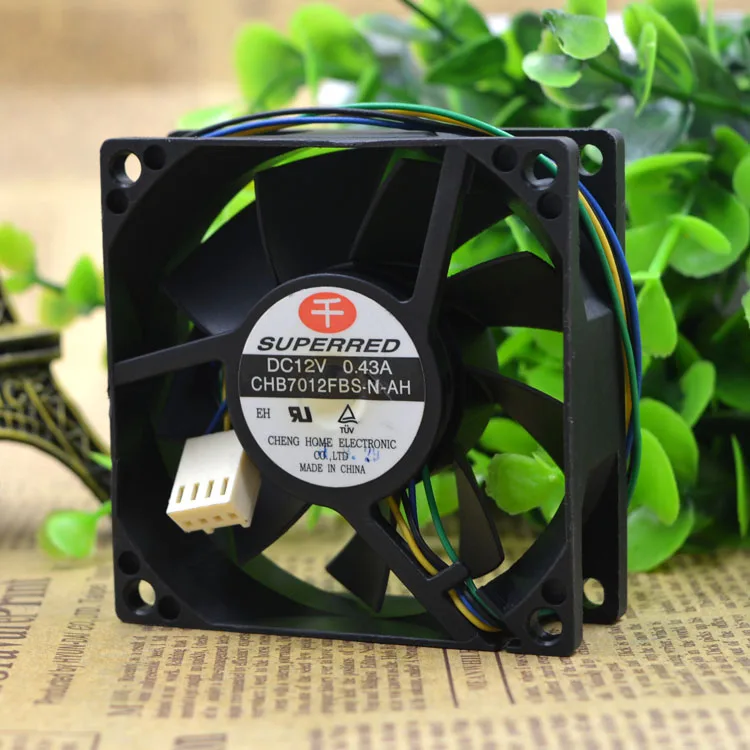 

НОВЫЙ ОРИГИНАЛЬНЫЙ CHB7012FBS DC12V 0,43A 7025 70*70*25 мм ОХЛАЖДАЮЩИЙ ВЕНТИЛЯТОР