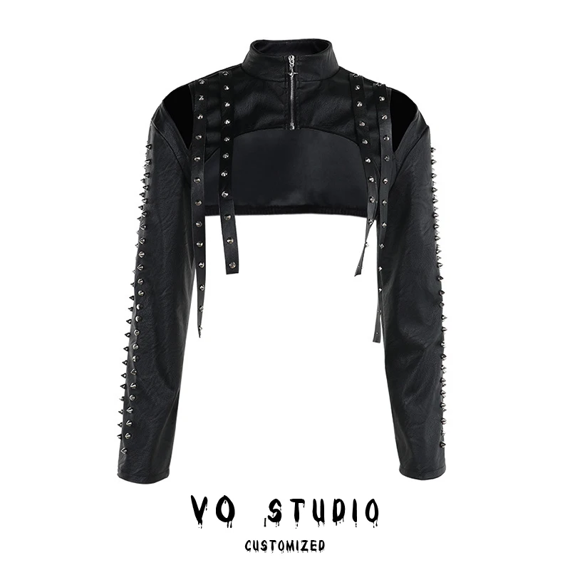 

Biker Jackets Womens Jacket Sleeveless Summer Rayon Lightweight Slit Flared Flexible Comfy Cleanfit Minimalist Fashionable Femme