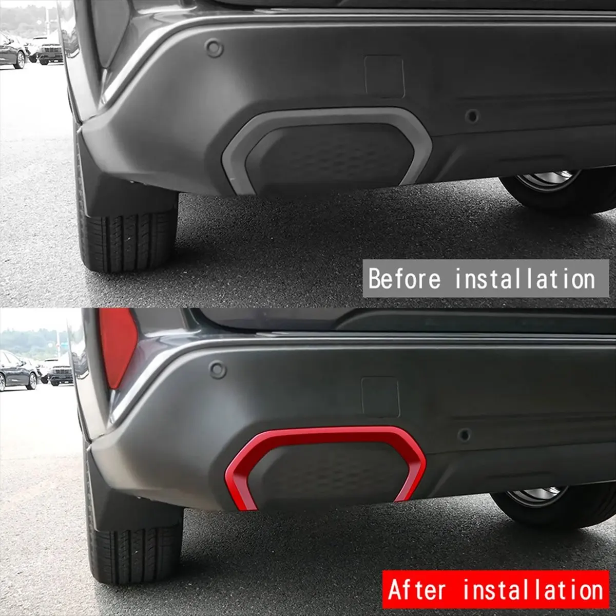 Mega Sale Car Rear Fog Lamp Frame Fog Light Eyebrow Trim Sticker for Subaru Forester 2025 Car Exterior Accessories,B