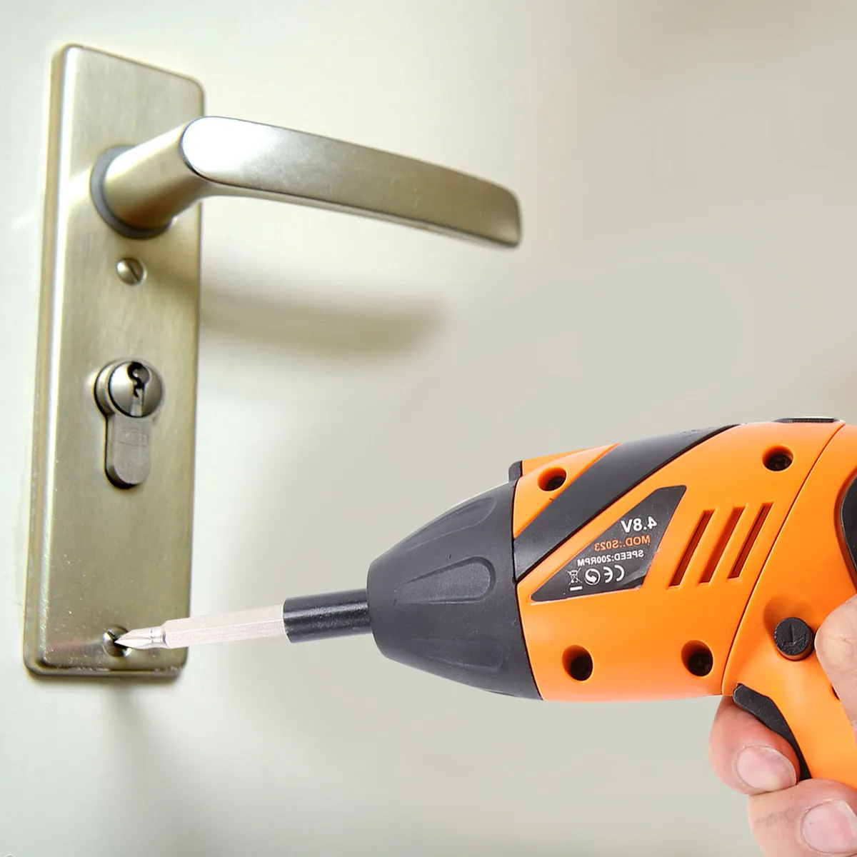 Rechargeable Rotary Electric Screwdriver Drill Set Ergonomic Lightweight Design for Precise Work Storage Box Included Mini Drill