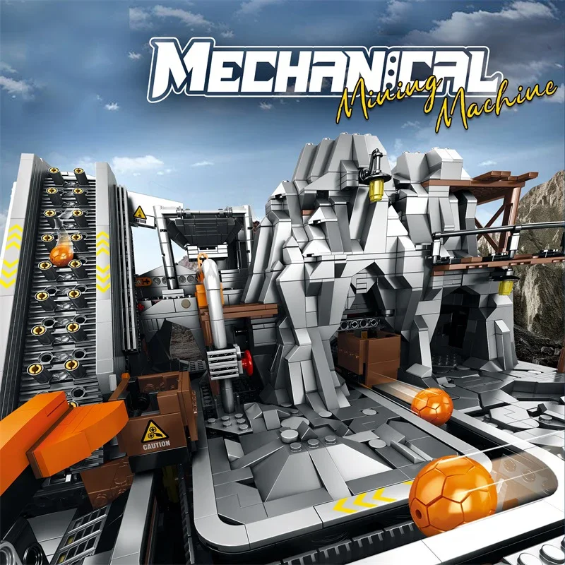 

3338PCS Mining Machine Building Blocks Mine Transport Conveyor Belt Model Bricks Desktop Decoration Toys For Kids Holiday Gifts