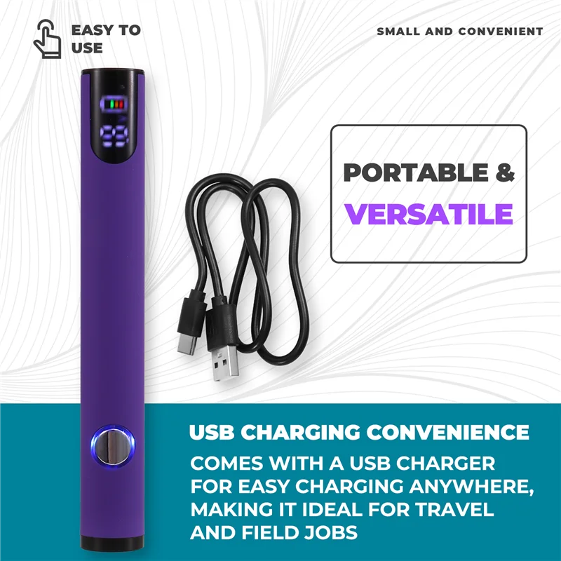 A60F-510 Thread Battery Cart Pen Headless Electric Soldering Iron With Adjustable Temperature Mini Soldering Iron Kit