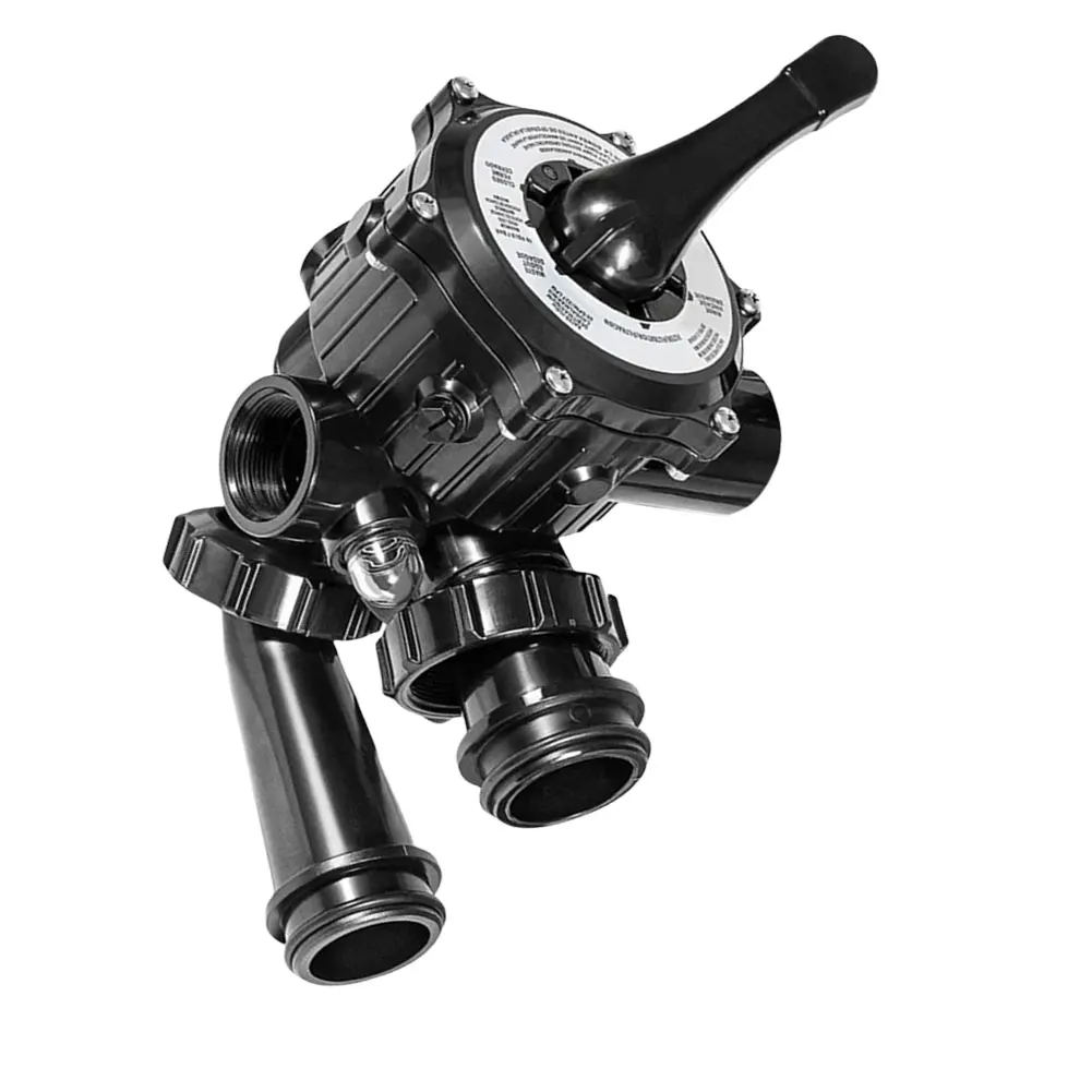 

112 Inch Multiport Valve Side Mount Sand Filter Replacement for Hayward S200 S240 SPX0710X32 with Gasket Black ABS