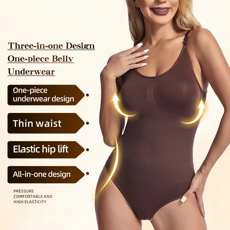 

Shaping Jumpsuit Thong In Large Size, Lifting Buttocks And Tightening Abdomen For Women, Strapping, Beautiful Body, Seamless