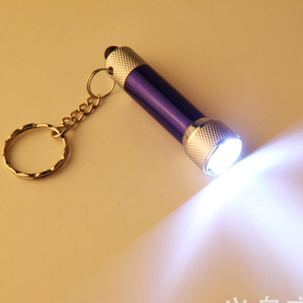 

10pcs Keychain Flashlight Portable LED Mini Flashlight Light Keyring Torch Keychain Lamp (Mixed Color)