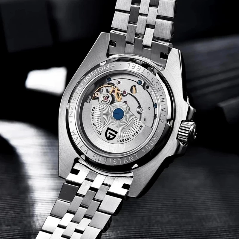 Imagem -05 - Pagani Design-gmt Relógios para Homens Relógio de Pulso Mecânico Automático Aço Inoxidável Relógio Impermeável Luxo Sapphire 40 mm Marca Superior