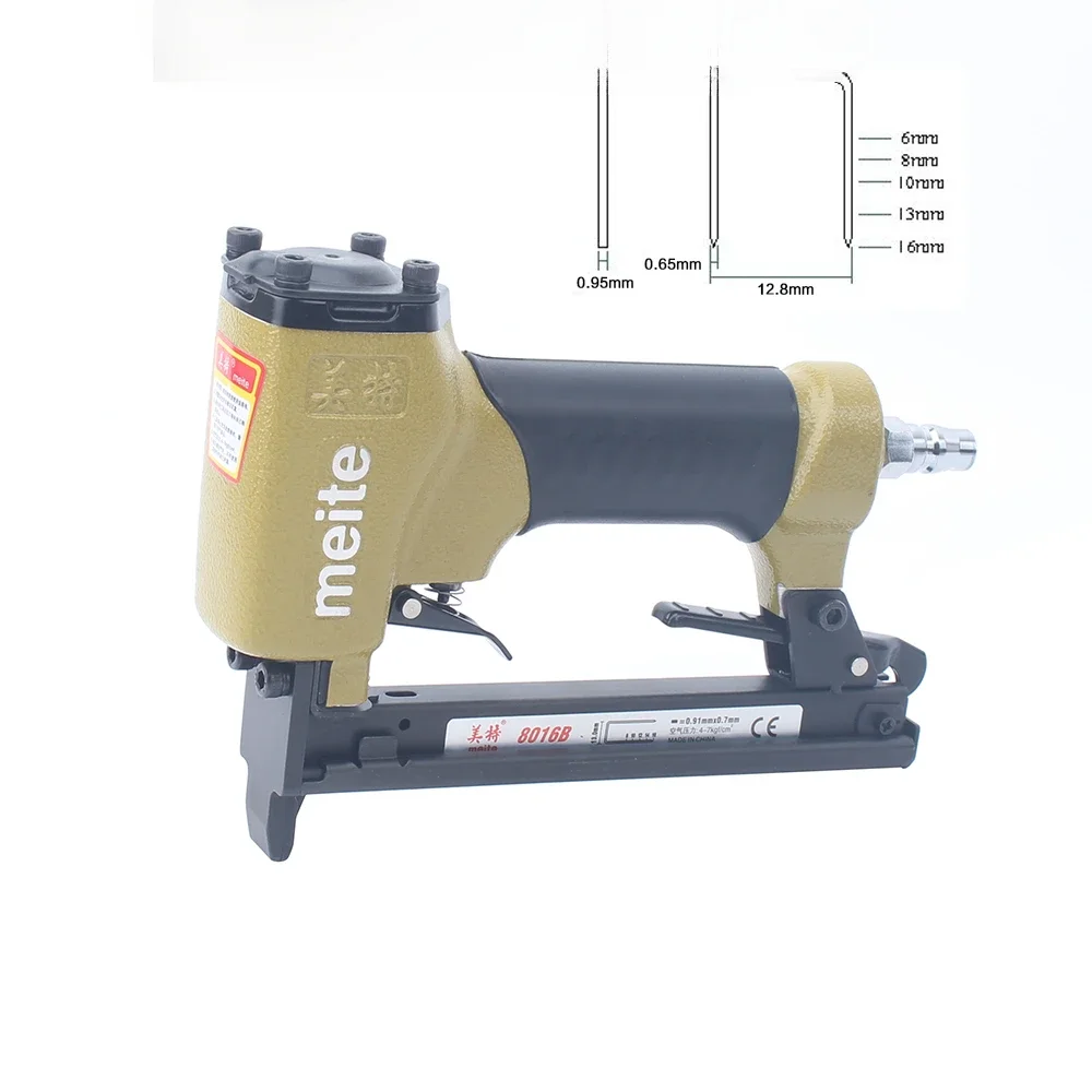 meite 8016B High Quality Pneumatic Stapler   Air Staples Gun For Making Sofa  Furniture