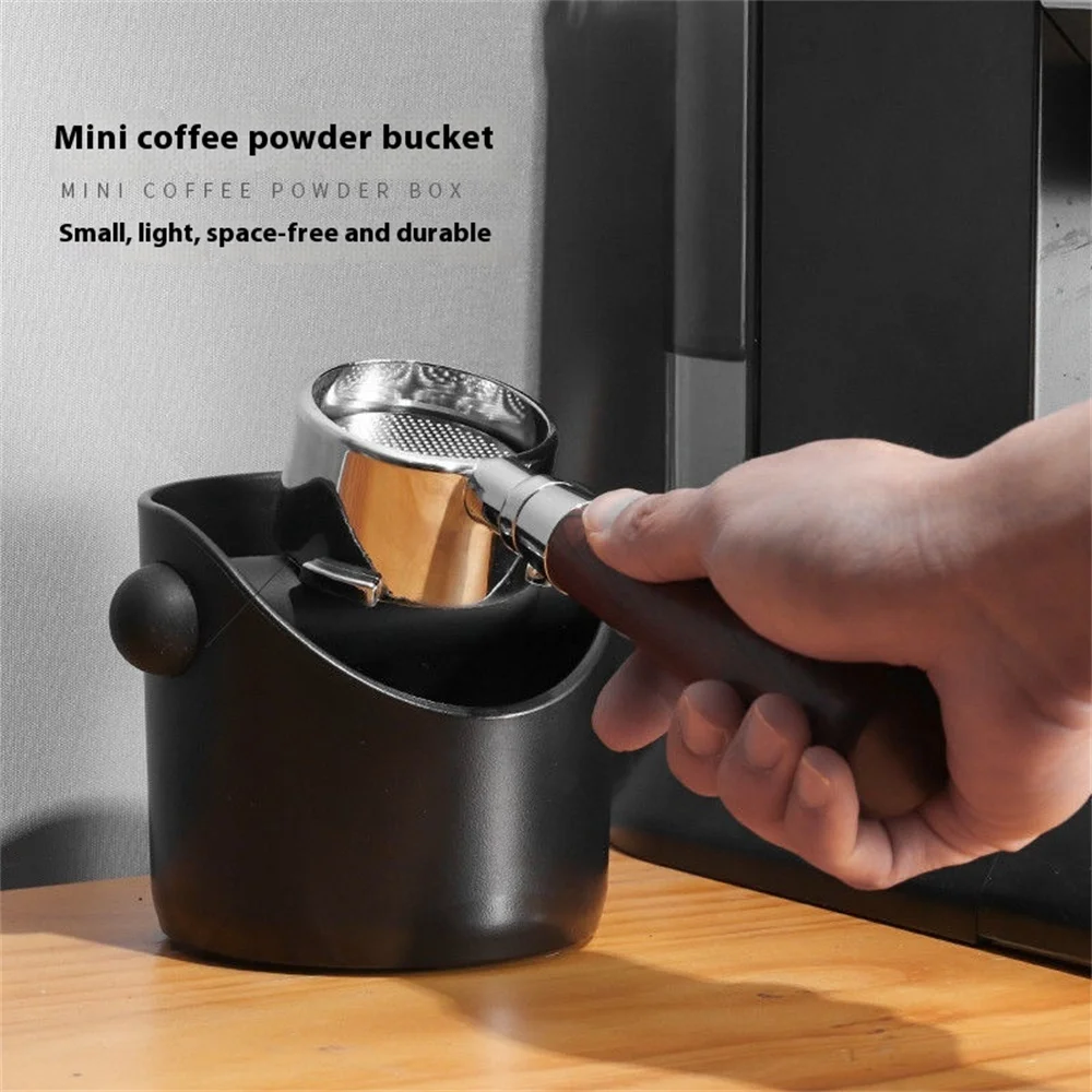 Coffee Grounds Powder Bucket Home Espresso Machine Handle Knockbox Container Organizer Abs Dregs Slot Waste Dregs Recycling Bin