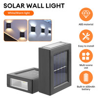 Solar LED Wall Light Up and Down Wall Lamp Outdoor Waterproof Fence Light Solar Powered Street Light Garden Yard Decorative Lamp