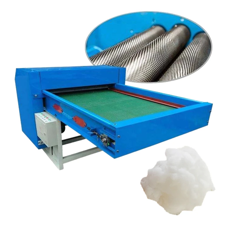 Waste Textile Cotton Recycling Machinery Cotton Carding Machine Polyester Fiber Opening Machine For Doll And Pillow Stuffing