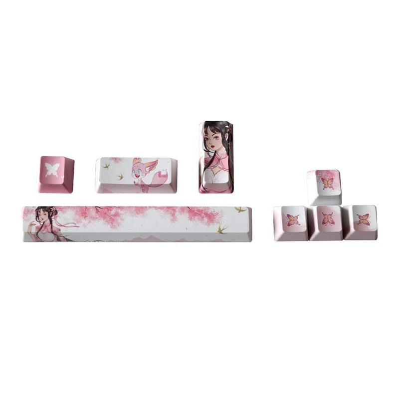 L4MD DIY PBT Keycaps 8PCS Direction เข้าสู่โปรไฟล์ OEM สำหรับฝาครอบคีย์สำหรับ Kailh Swi