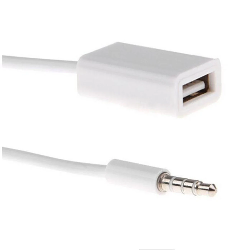 

USB to Audio Cable Car Music Converter 3.5mm AUX Female Plug for MP3 U Disk Car Audio Adapter USB Flash Drive Song