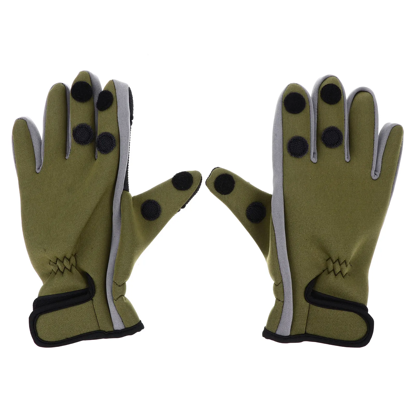 

Finger Ridding Gloves Three Fingers Cut Climbing Mitts Neoprene Man