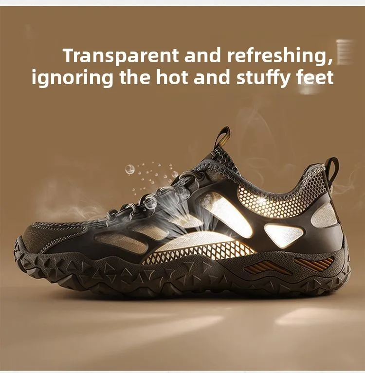 Men's 2026 Summer New Lightweight Wear-Resistant Water Shoes Soft Soles Breathable Versatile Casual Sports Mesh Shoes Sneakers