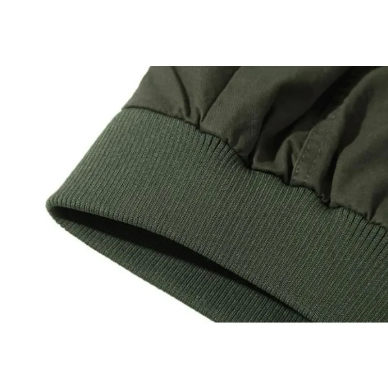 KIDWHXR Herbstjacke für Herren, Camouflage-Muster, Stehkragen, Cargo-Mantel, locker geschnitten, mit Taschen, lange Ärmel, Herren-Outdoor-Freizeitjacke – Detail 11