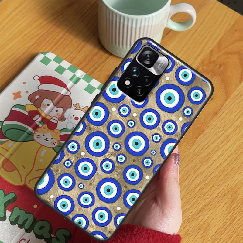 Nazar Boncuğu Evil Eye For Xiaomi Redmi Note 12 11 Pro Case For Redmi Note 10 Pro 9 Pro 8 Pro 11S 10S 9A 9C 12C 9T 10C