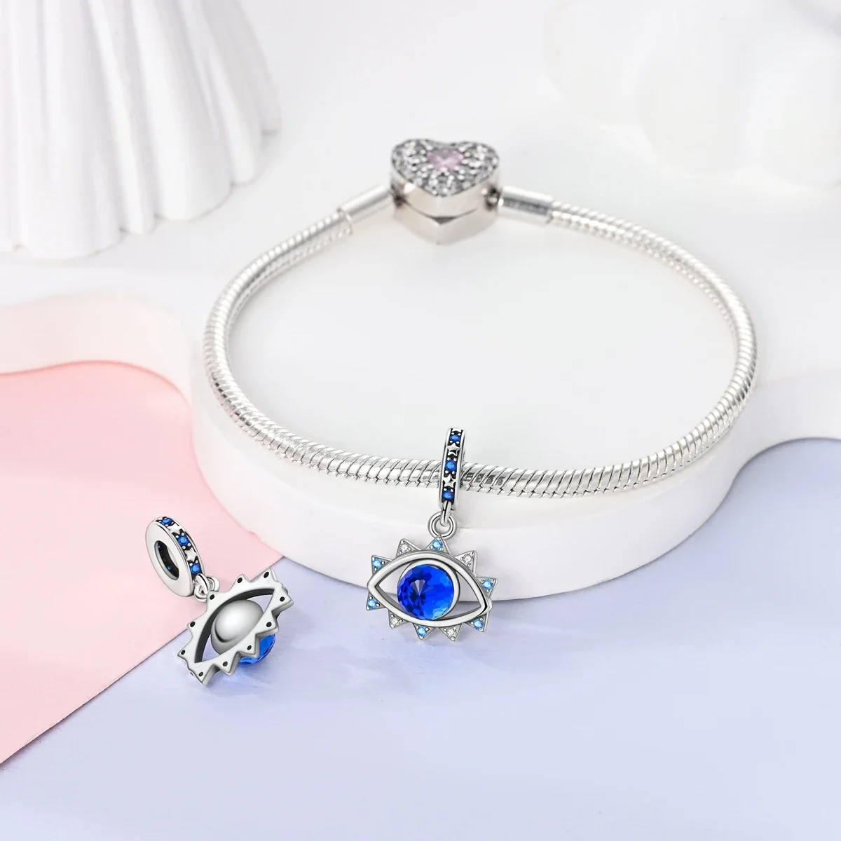 

Charms Plata 925 Blue Marine Elements Eyes Beads Fit Original 925 Bracelets Charms for Women Jewelry DIY Making Diy Gifts