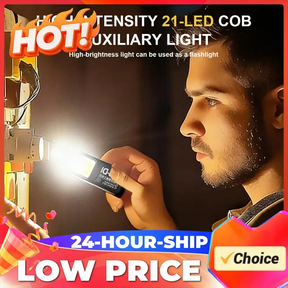 EDC Camping Walking Pocket Lamp USB C Rechargeable Small Flashlight with Clip Magnet Portable Mini Pocket Light for Emergency
