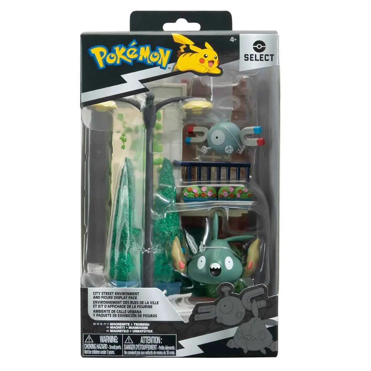 playset-pokemon-scene-street-of-the-city-select-edition-and-2-pokemon-figures