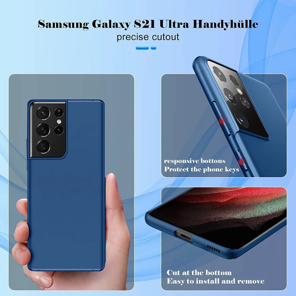 Luxus Zurück Fall Für Samsung Galaxy A73 A53 A33 A72 A52 A32 A22 A71 A51 A21S Matte Fall Abdeckung Für S22 S21 S20 FE Plus Ultra Dünne – Detail 4