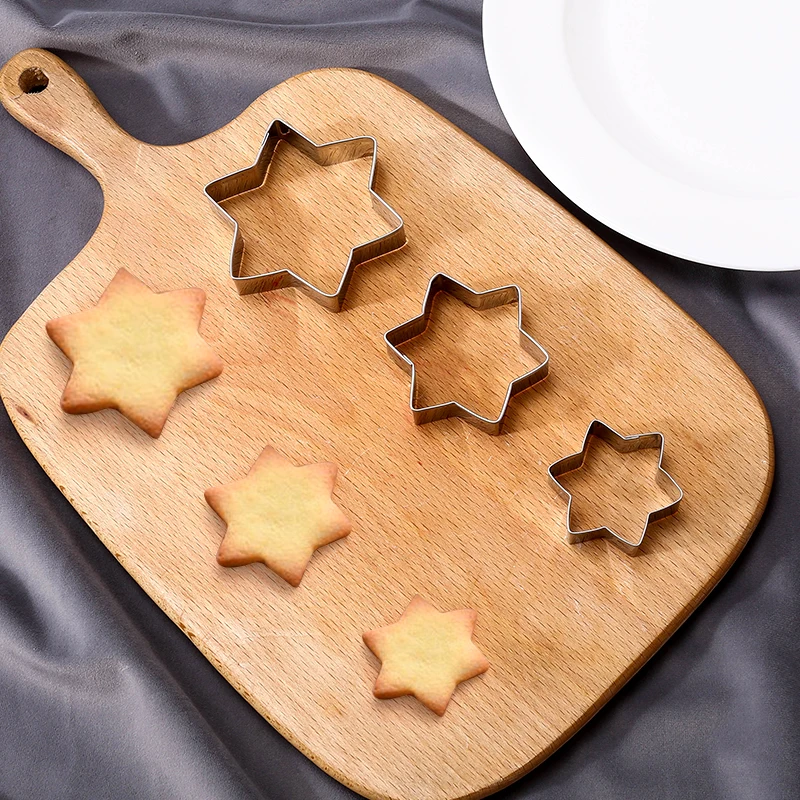 FAIS DU Stainless Steel Biscuit Cutters Geometric Forms for Cookies Set Round Shape Cookie Cutter Pastry Fondant Baking Mold