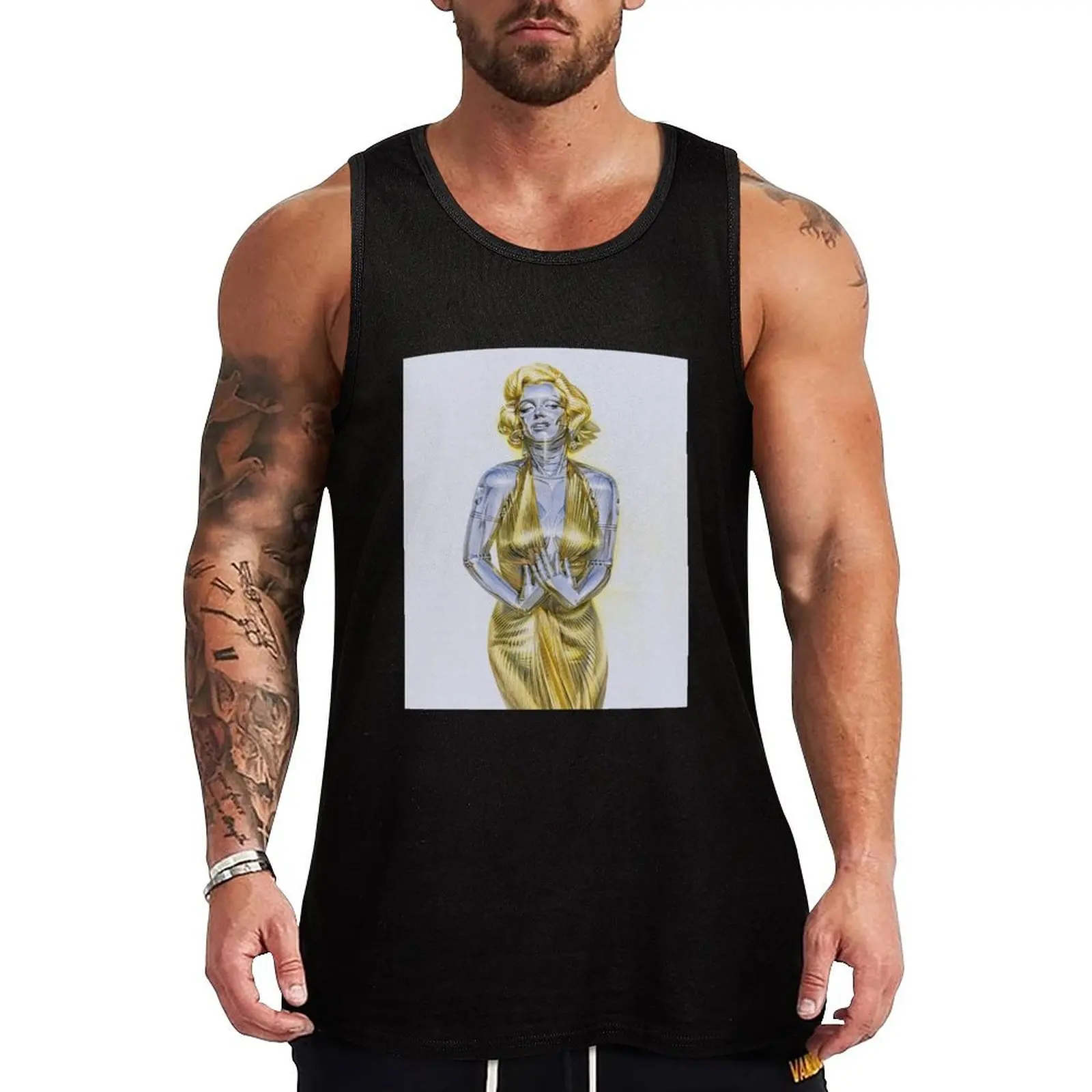 

Hajime Sorayama Mad Donna Doll Tank Top men gym clothing t-shirt for men gym clothes men