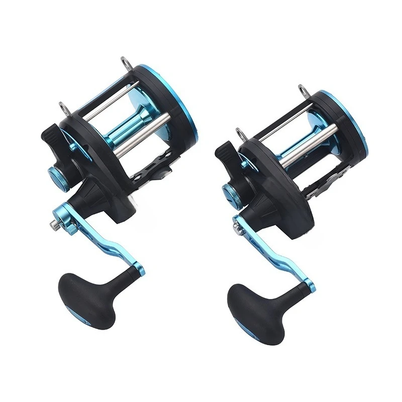 

Double speed ratio iron plate wheel metal sea fishing boat fishing sea fishing anti-seawater drum