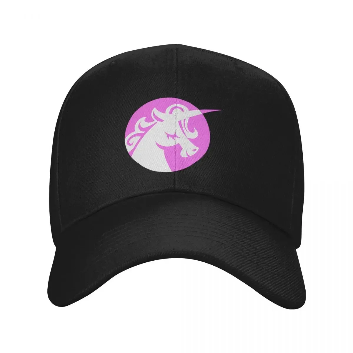 

Pink Unicorn Cafe Logo Baseball Cap black Big Size Hat luxury woman cap Designer Hat Women's Golf Wear Men's