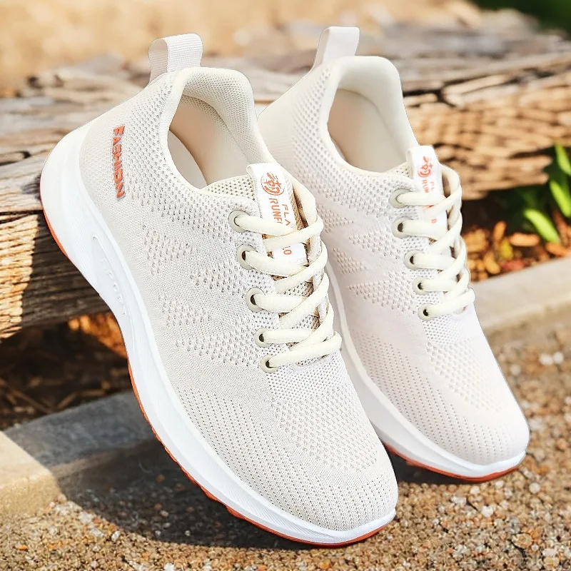 

Casual Women's Sneakers Soft Sports Walking Running Shoes Breathable Outdoor Tennis Flat Training Shoes Female Sneakers