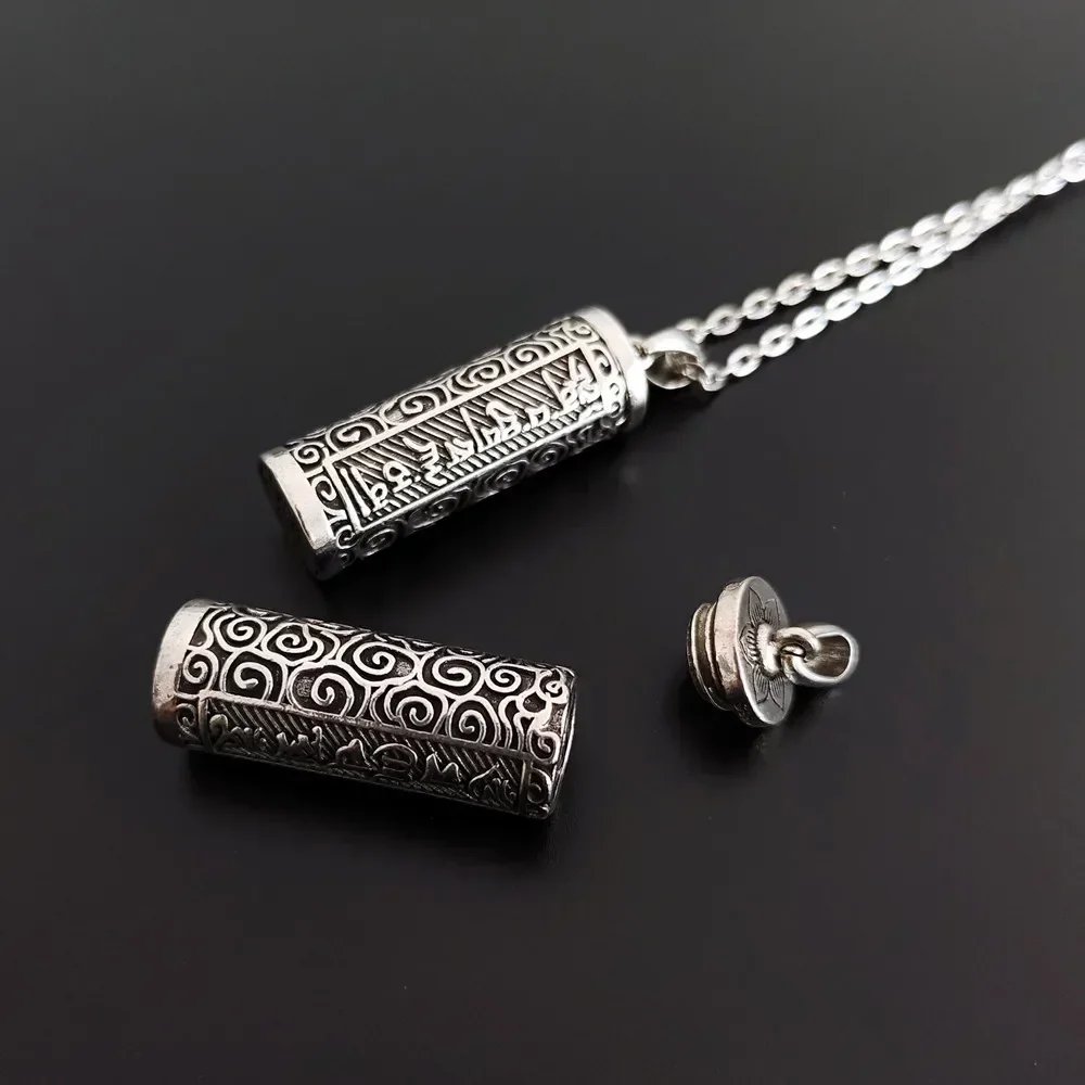 Openable Bottle-shaped pendant Urn Necklaces for Ashes Mini Jar Charms Ornaments Retro Locket Memorial Jewelry Accessories