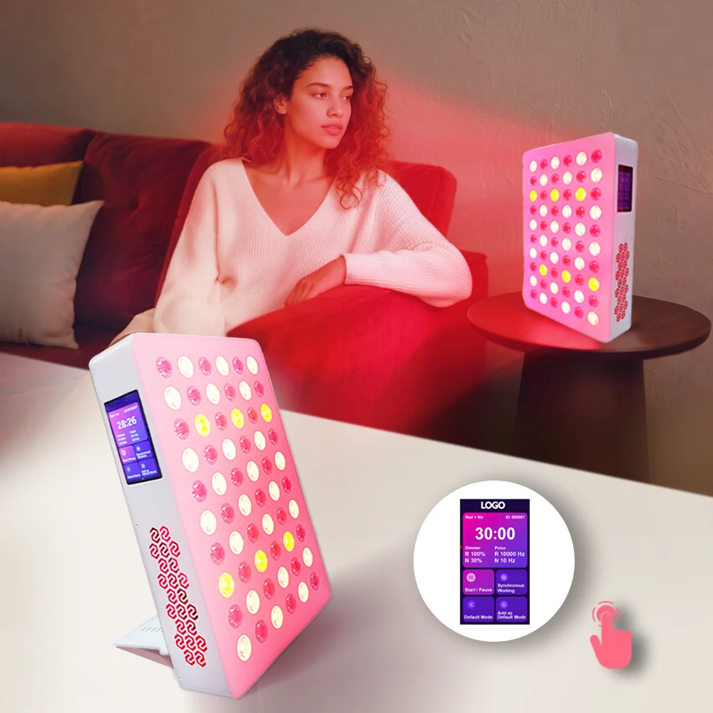 

ATV&UTV60 LEDs RED NIR 660nm 850nm Touch Screen Infrared Light Therapy Pdt Machine Face Body 300W LED Red Light Therapy Panels