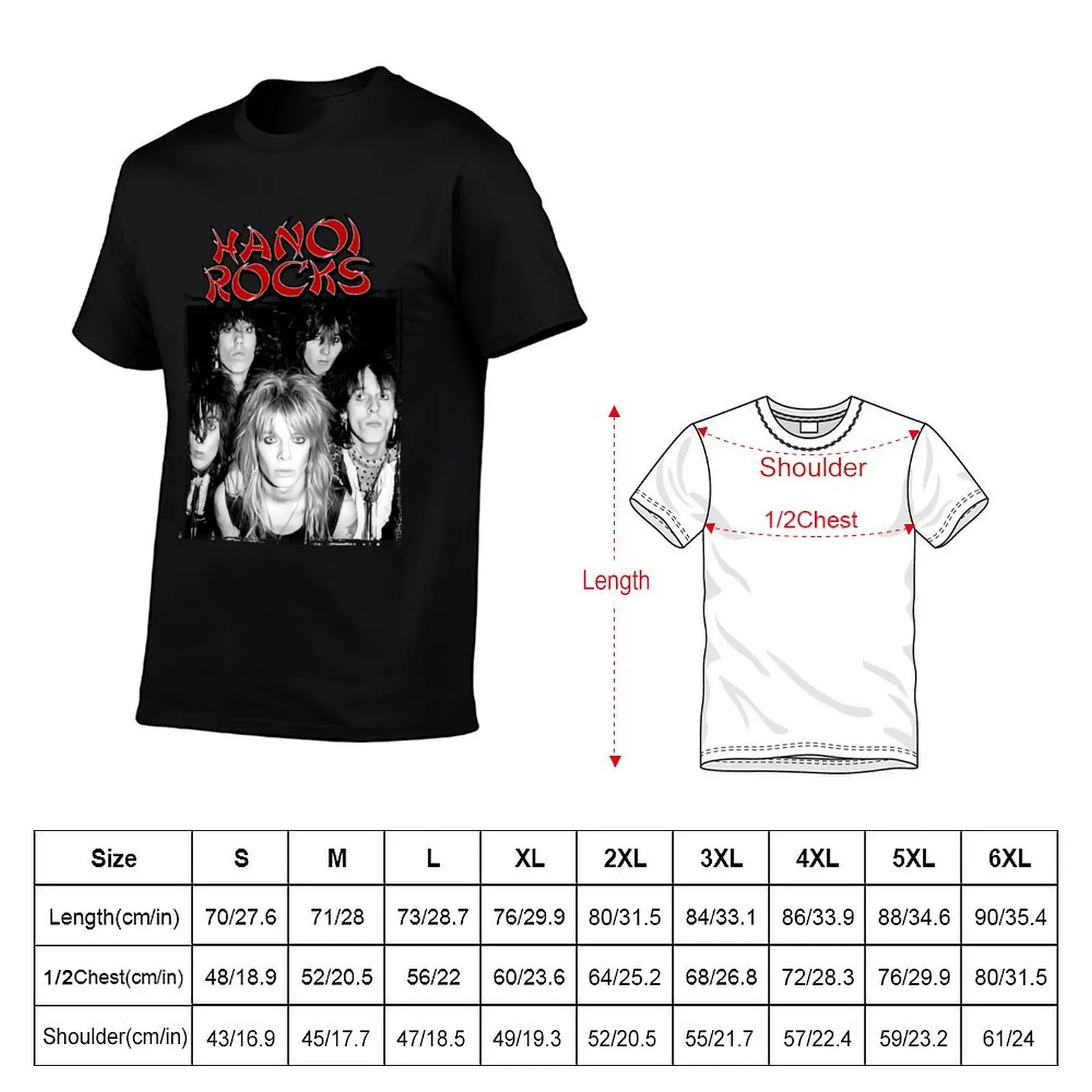 Hanoi Rocks T-Shirt Plus Size Basic Short Sleeve Top